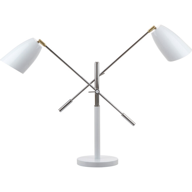 Mavis Adjustable Table Lamp, White