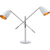 Mavis Adjustable Table Lamp, White - Lighting - 2