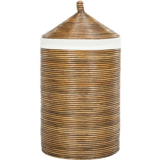 Wellington Rattan Lined Storage Hamper, Honey - Storage - 1