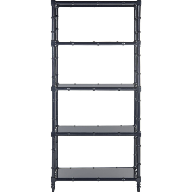 Ebo Coastal 4-Tier Etagere, Navy - Bookcases - 1