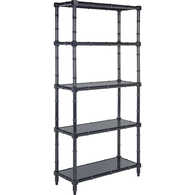 Ebo Coastal 4-Tier Etagere, Navy - Bookcases - 2