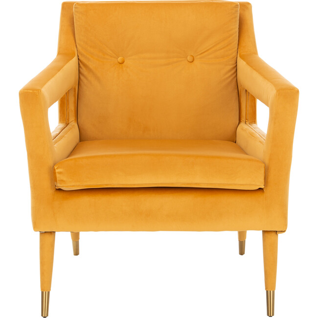 Mara Tufted Accent Chair, Marigold