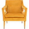 Mara Tufted Accent Chair, Marigold - Nursery Chairs - 1 - thumbnail