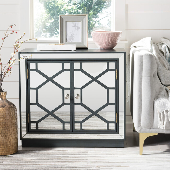 Juniper 2-Door Chest, Steel Teal - Dressers - 5