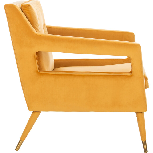 Mara Tufted Accent Chair, Marigold - Nursery Chairs - 4