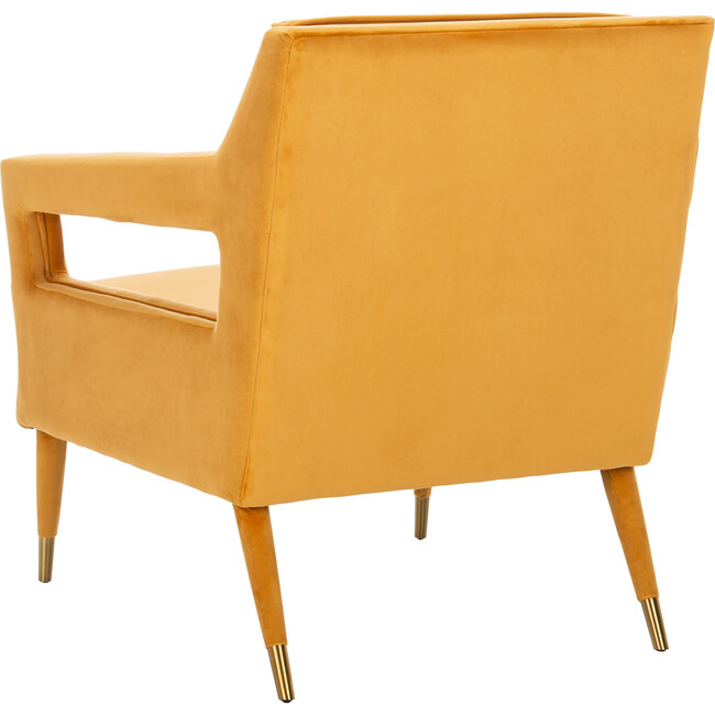 Mara Tufted Accent Chair, Marigold - Nursery Chairs - 6