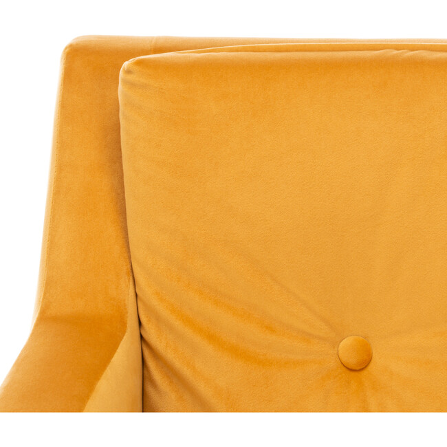 Mara Tufted Accent Chair, Marigold - Nursery Chairs - 7