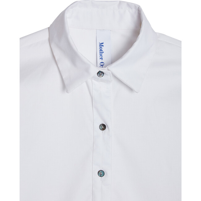 Women's Mother Oxford, White - Shirts - 3