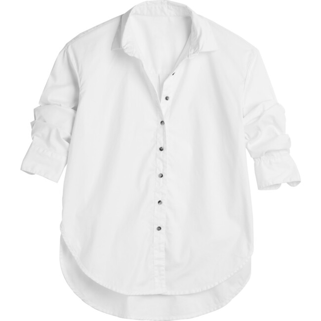 Women's Mother Oxford, White - Shirts - 5