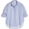 Women's Mother Oxford, Blue and White Stripe - Shirts - 3