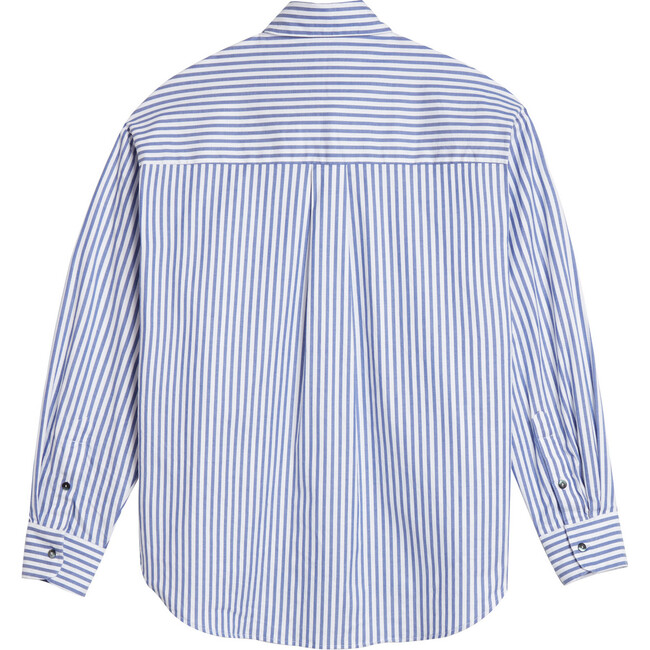 Women's Mother Oxford, Blue and White Stripe - Shirts - 4