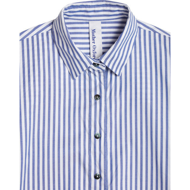 Women's Mother Oxford, Blue and White Stripe - Shirts - 5