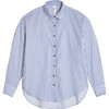 Women's Mother Oxford, Blue and White Stripe - Shirts - 6
