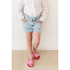 Miss Ariel Slide, Pink Metallic - Sandals - 2 - thumbnail