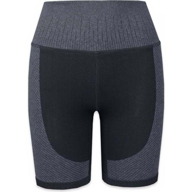 Women's Valerie Variegated Rib Short, Black - Shorts - 1