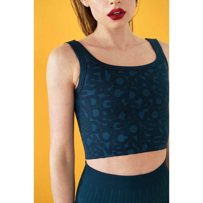 Women's Shadow Bra, Blue Wing Teal - Bras - 5