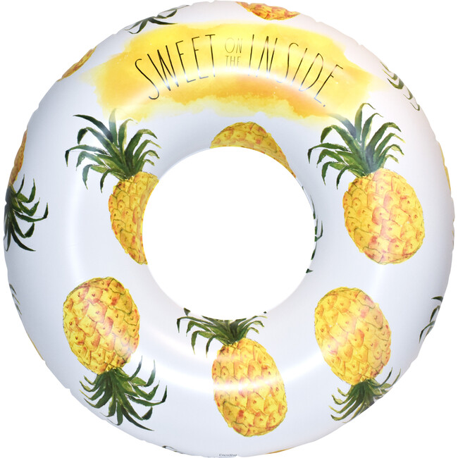 48" Ring Float w/ Pattern, Pineapple - Pool Floats - 1