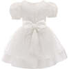 Polka Dot Princess Dress, White - Dresses - 2