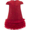Sparkle Empire Dress, Red - Dresses - 2 - thumbnail