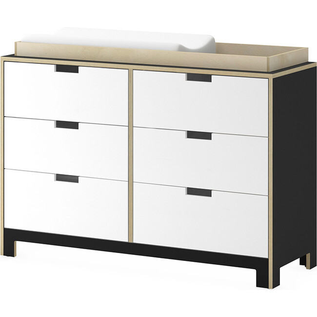 Juno Doublewide Changer, Onyx - Changing Tables - 1