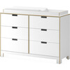 Juno Doublewide Changer, White - Changing Tables - 3