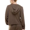 Women's Fuzzy Luxe Sweat Hoodie, Cocoa - Sweatshirts - 2 - thumbnail