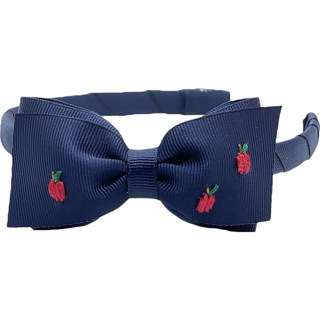 Apple Orchard Lottie Headband, Navy