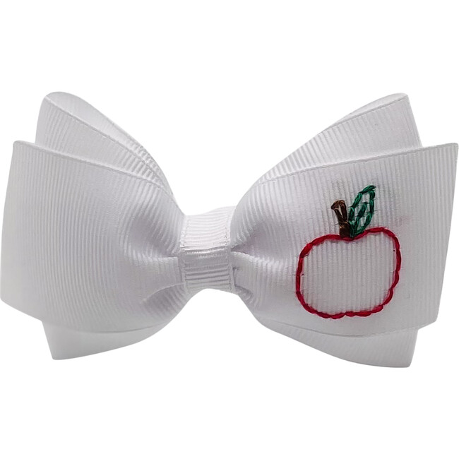 A for Apple Lottie Headband, White