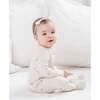 Peyton Zipper Sleeper, Strawberry/Blush - Bodysuits - 2