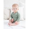 Classic Long Sleeve Kimono Bodysuit, Thyme - Onesies - 2