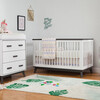 Scoot 3-in-1 Convertible Crib with Toddler Bed Conversion Kit, White/Slate - Cribs - 2