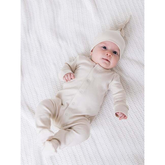 Skylar Footed Sleeper, Natural - Bodysuits - 2