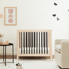 Gelato 4-in-1 Convertible Mini Crib, Washed Natural/Black - Cribs - 2 - thumbnail