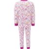 Unicorn Sketch Print PJ Set, Pink - Pajamas - 2 - thumbnail
