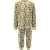 Chameleon Print PJ Set, Green - Pajamas - 1 - thumbnail