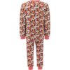 Cubs Print PJ Set, Burgundy - Pajamas - 2