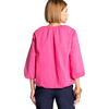 Women's Emily Ruched Top, Pink - Shirts - 2