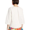 Women's Emily Ruched Top, White - Shirts - 2