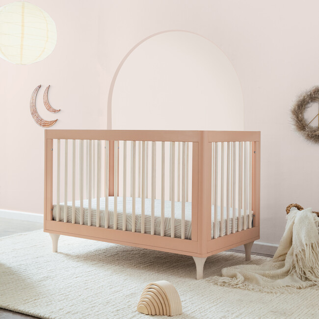 Lolly 3-in-1 Convertible Crib w/ Toddler Bed Conversion, Canyon/Washed Natural
