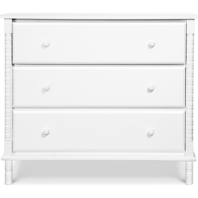 Jenny Lind Spindle 3-Drawer Dresser, White