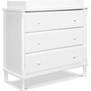 Jenny Lind Spindle 3-Drawer Dresser, White - Dressers - 5