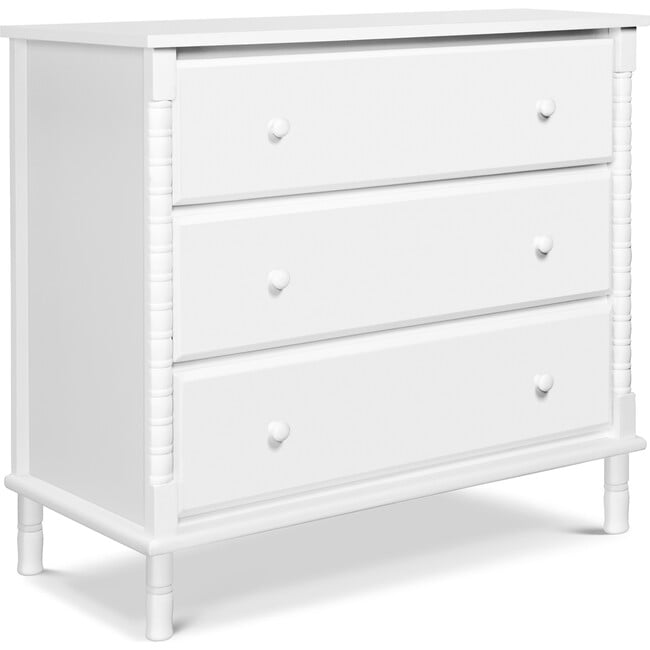 Jenny Lind Spindle 3-Drawer Dresser, White - Dressers - 6