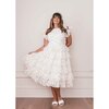 Women's Charming Dress, White Floral - Dresses - 2