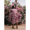 Women's Charming Dress, Mauve - Dresses - 4