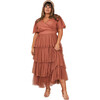 Women's Havana Dress, Brick - Dresses - 1 - thumbnail