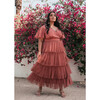 Women's Havana Dress, Brick - Dresses - 3