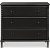 Jenny Lind Spindle 3-Drawer Dresser, Ebony - Dressers - 1 - thumbnail