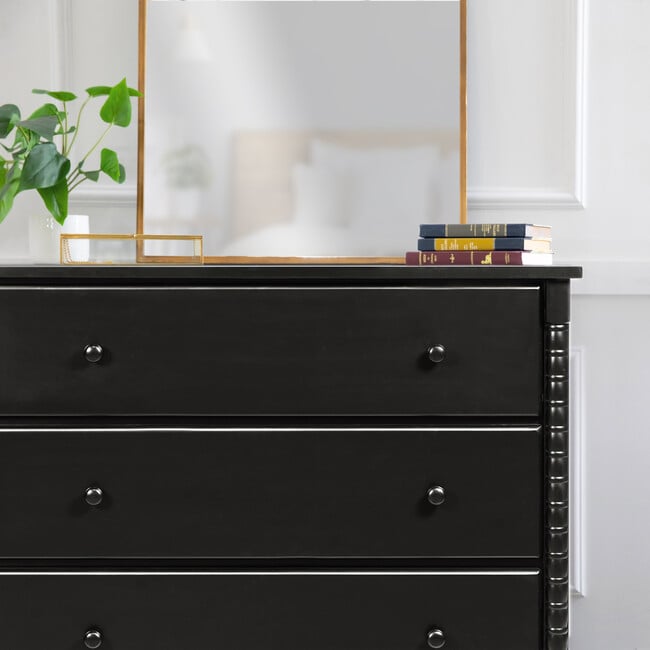 Jenny Lind Spindle 3-Drawer Dresser, Ebony - Dressers - 3