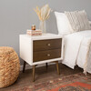 Palma Nightstand with USB Port, Warm White/Natural Walnut - Nightstands - 3