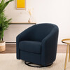 Madison Swivel Glider, Eco-Performance Fabric, Navy Eco-Twill - Nursery Chairs - 2